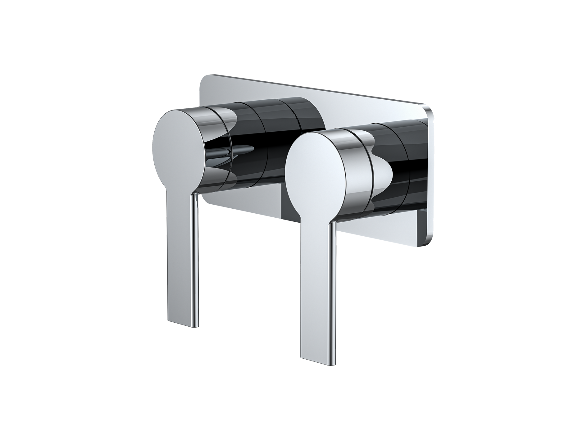 Lushh Lilly Pilly Twin Shower/Bath Mixer Square Plate LS-LP-333S