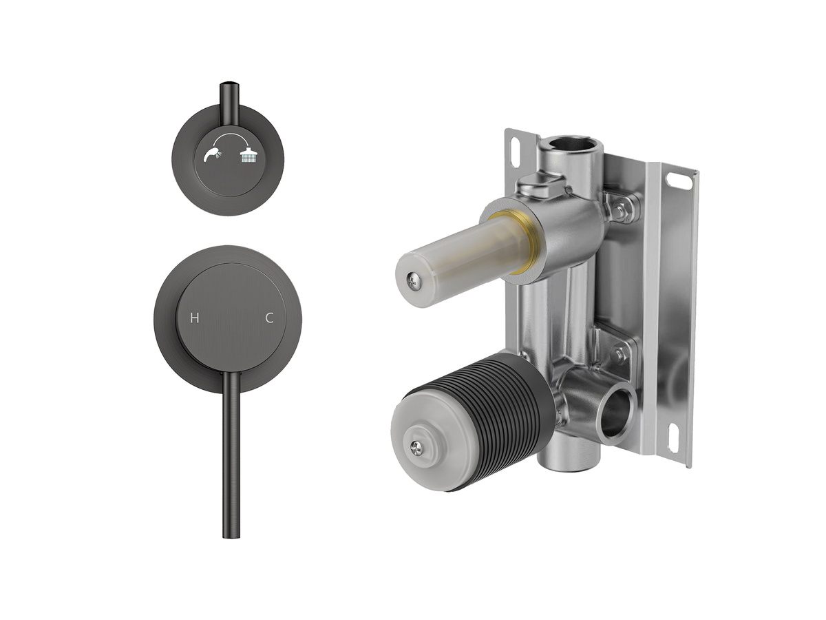 Maple Wall Diverter Shower/Bath Mixer Separate Plates