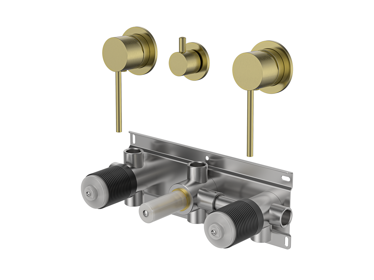 Maple Twin Shower / Bath Mixer with Centre Diverter LS-MP-308