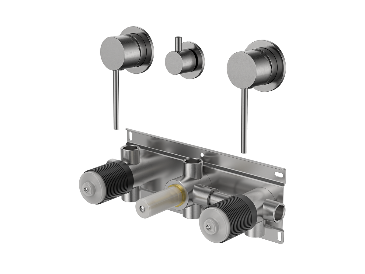 Maple Twin Shower / Bath Mixer with Centre Diverter LS-MP-308