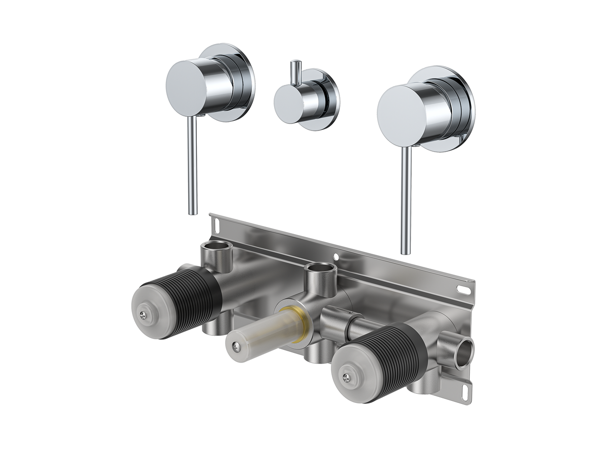 Maple Twin Shower / Bath Mixer with Centre Diverter LS-MP-308