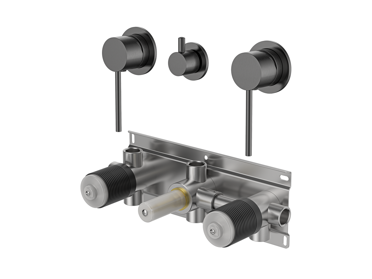 Maple Twin Shower / Bath Mixer with Centre Diverter LS-MP-308
