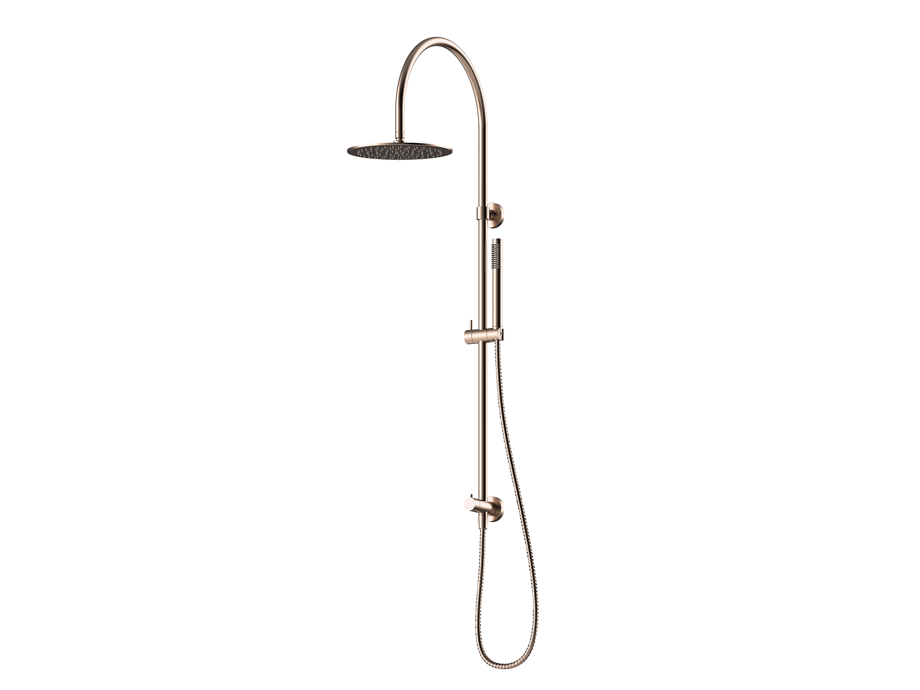 Lushh Maple Round Gooseneck Twin Shower II LS-MP-TSR1HG-V2