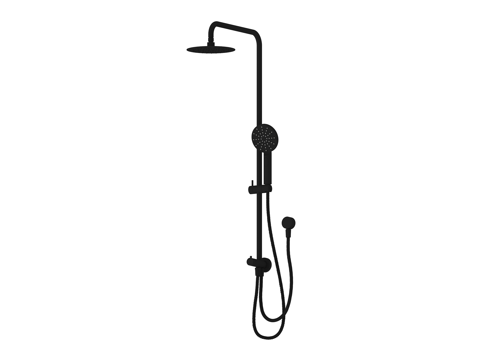 Lushh Maple Round 2 Hose Twin Shower LS-MP-TSR2H