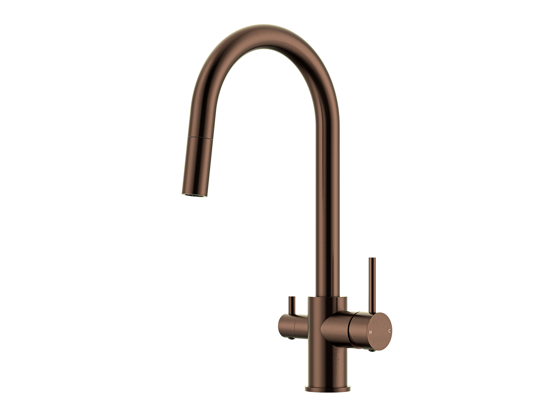 Lushh Maple 3-Way Pullout Gooseneck Filter Sink Mixer LS-MP-WFPOSM