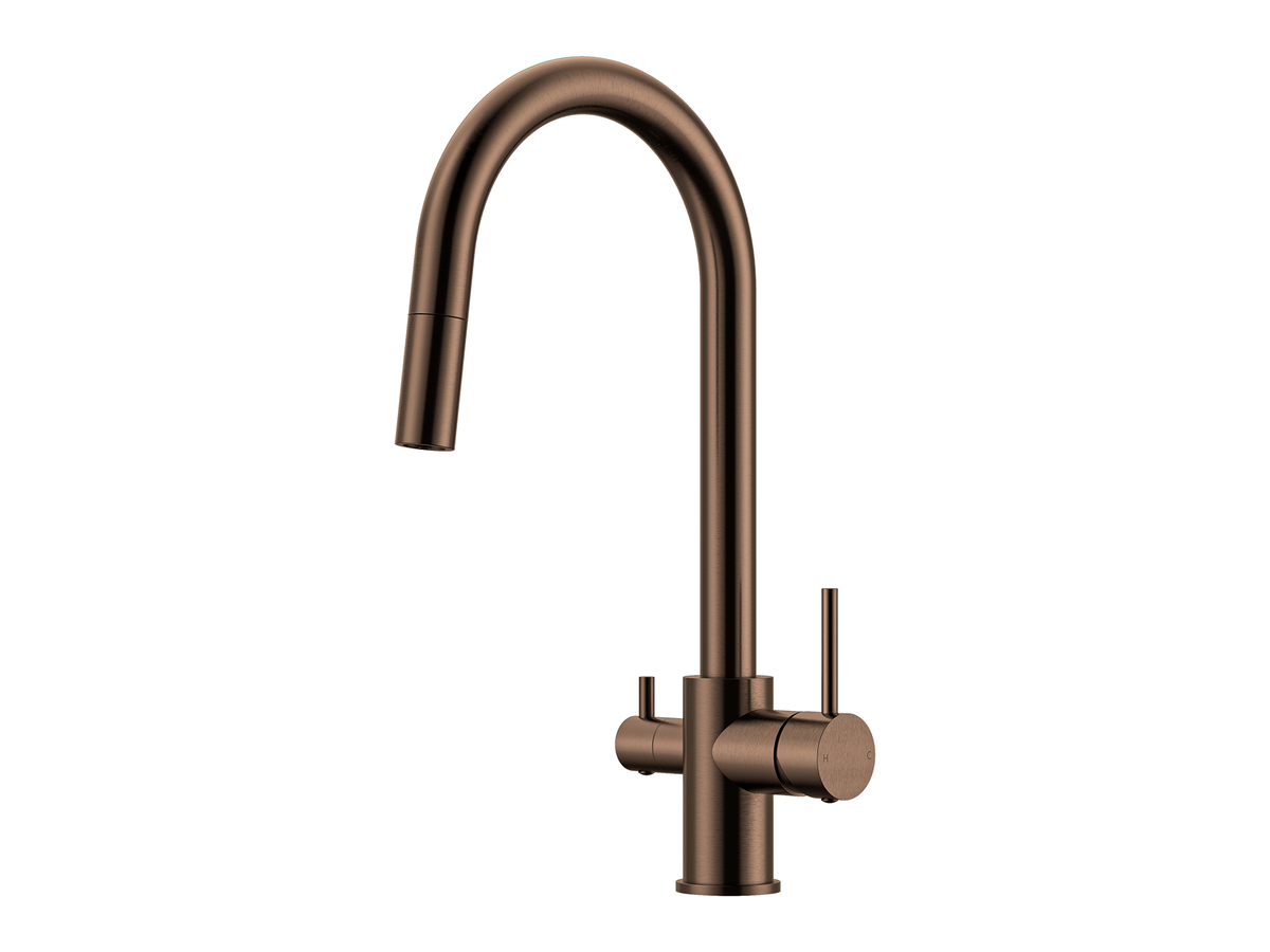 Lushh Maple 3-Way Pullout Gooseneck Filter Sink Mixer LS-MP-WFPOSM