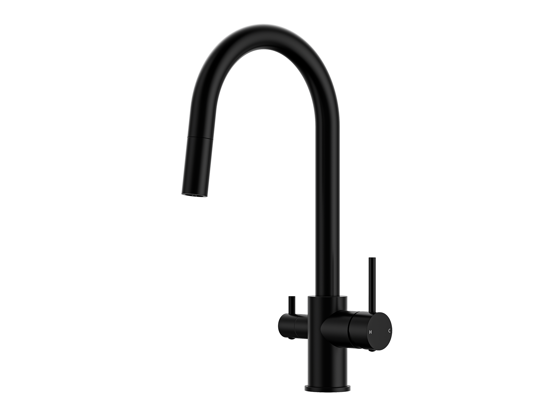 Lushh Maple 3-Way Pullout Gooseneck Filter Sink Mixer LS-MP-WFPOSM