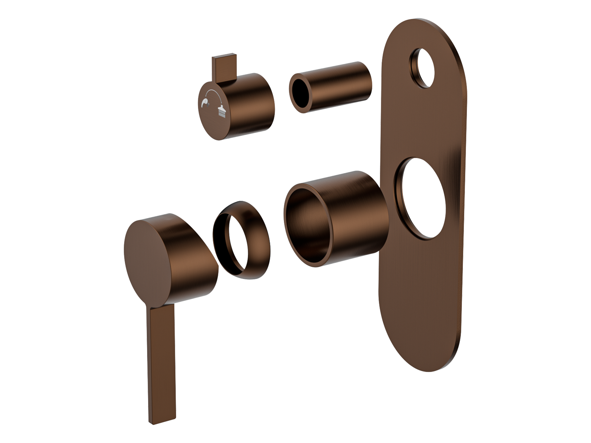 Lushh Sakura Wall Diverter Shower/Bath Mixer LS-SA-304