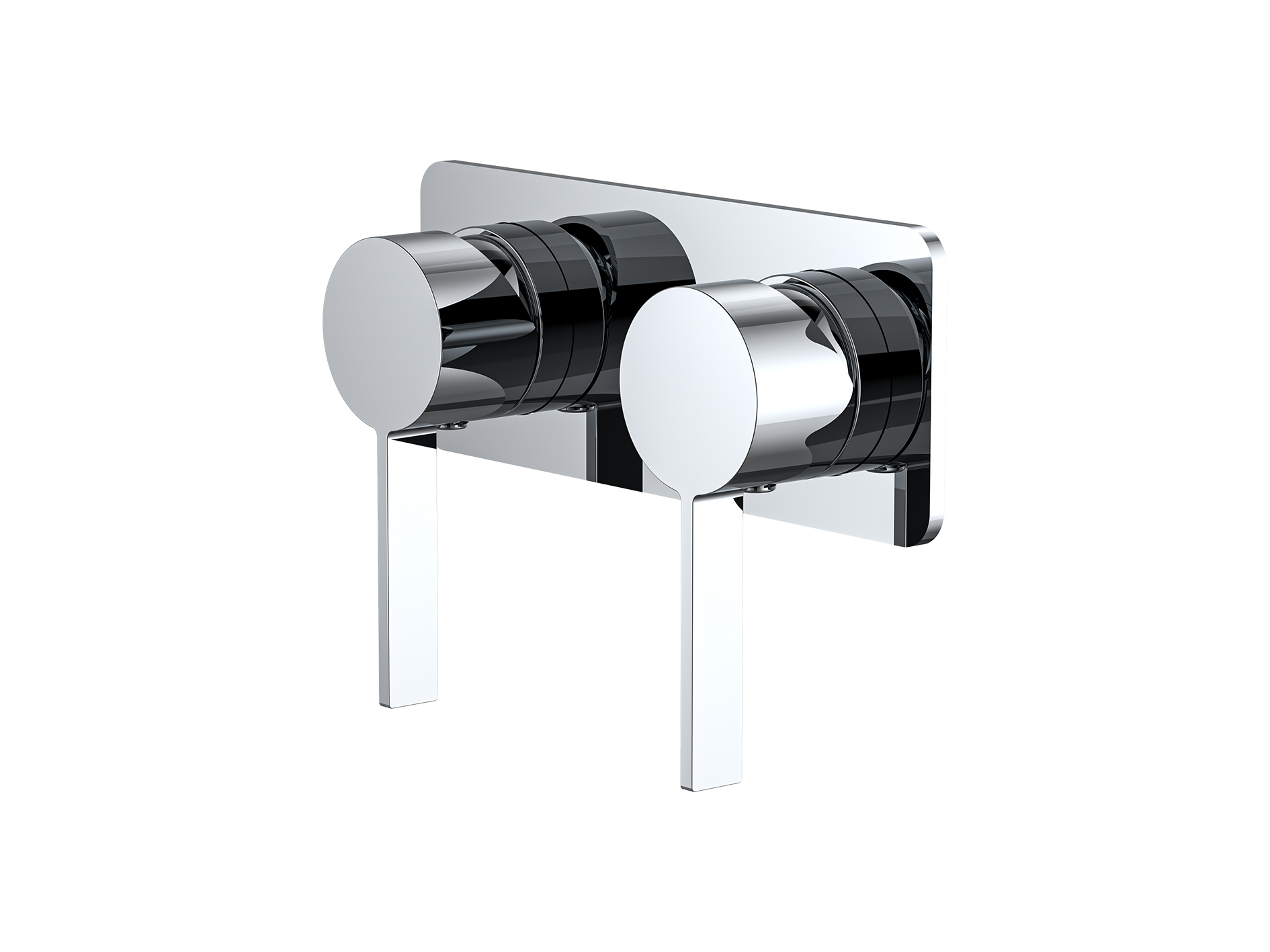Lushh Sakura Twin Shower/Bath Mixer Square Plate LS-SA-333S