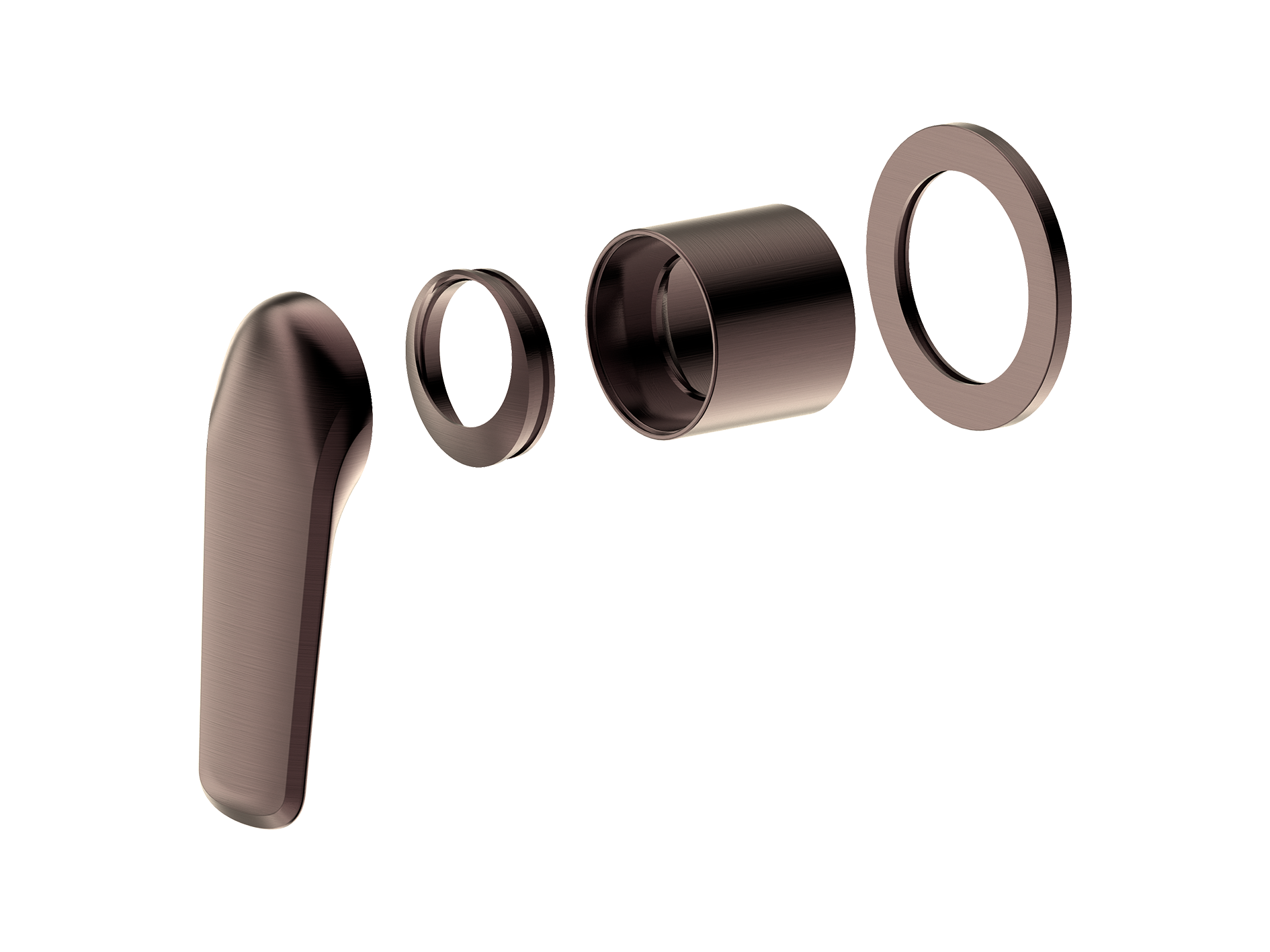 Lushh Sequoia Wall Shower/Bath Mixer Round Plate LS-SQ-303R