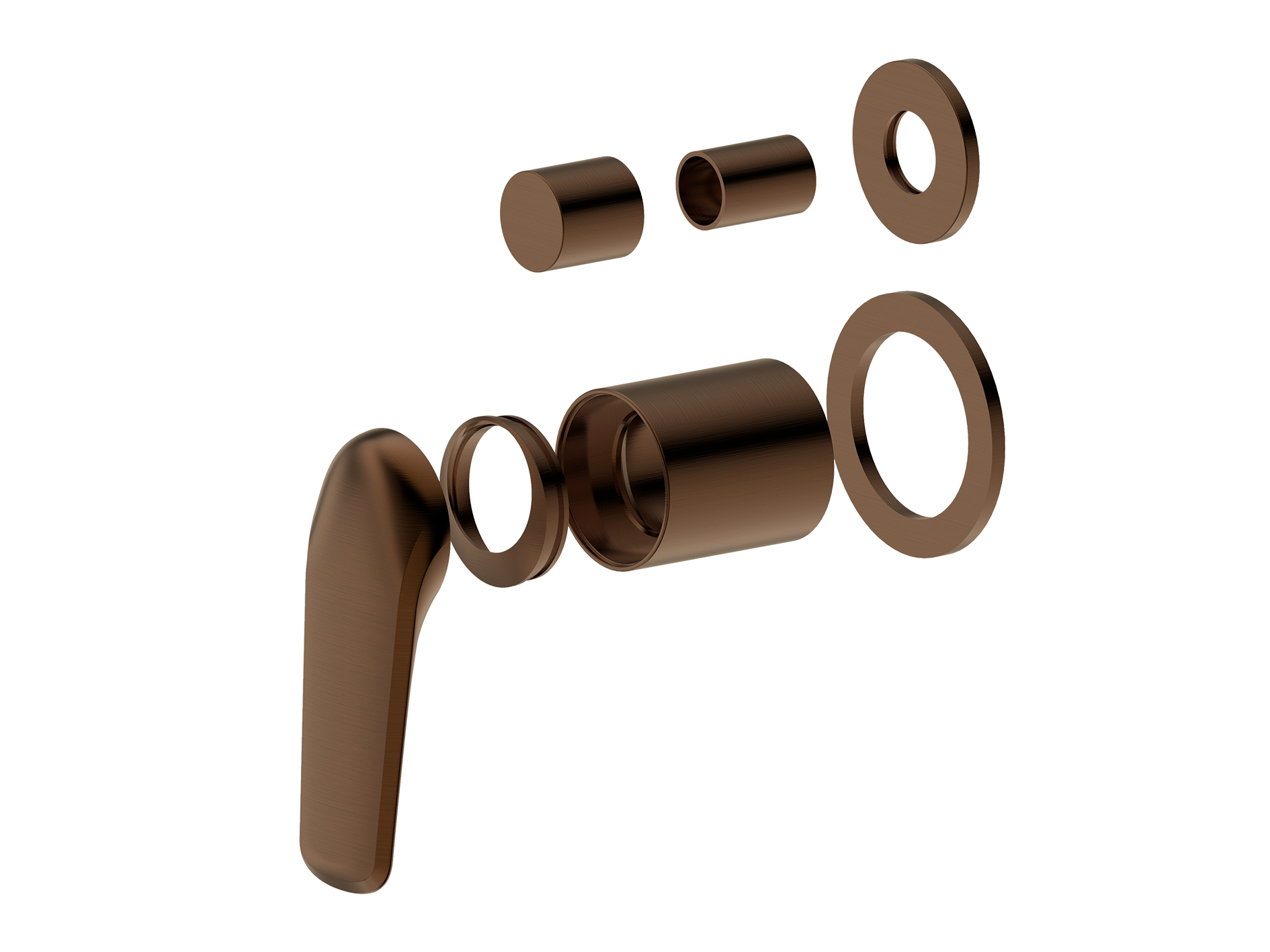 Lushh Sequoia Wall Shower/Bath Diverter Mixer Round Plate LS-SQ-304R