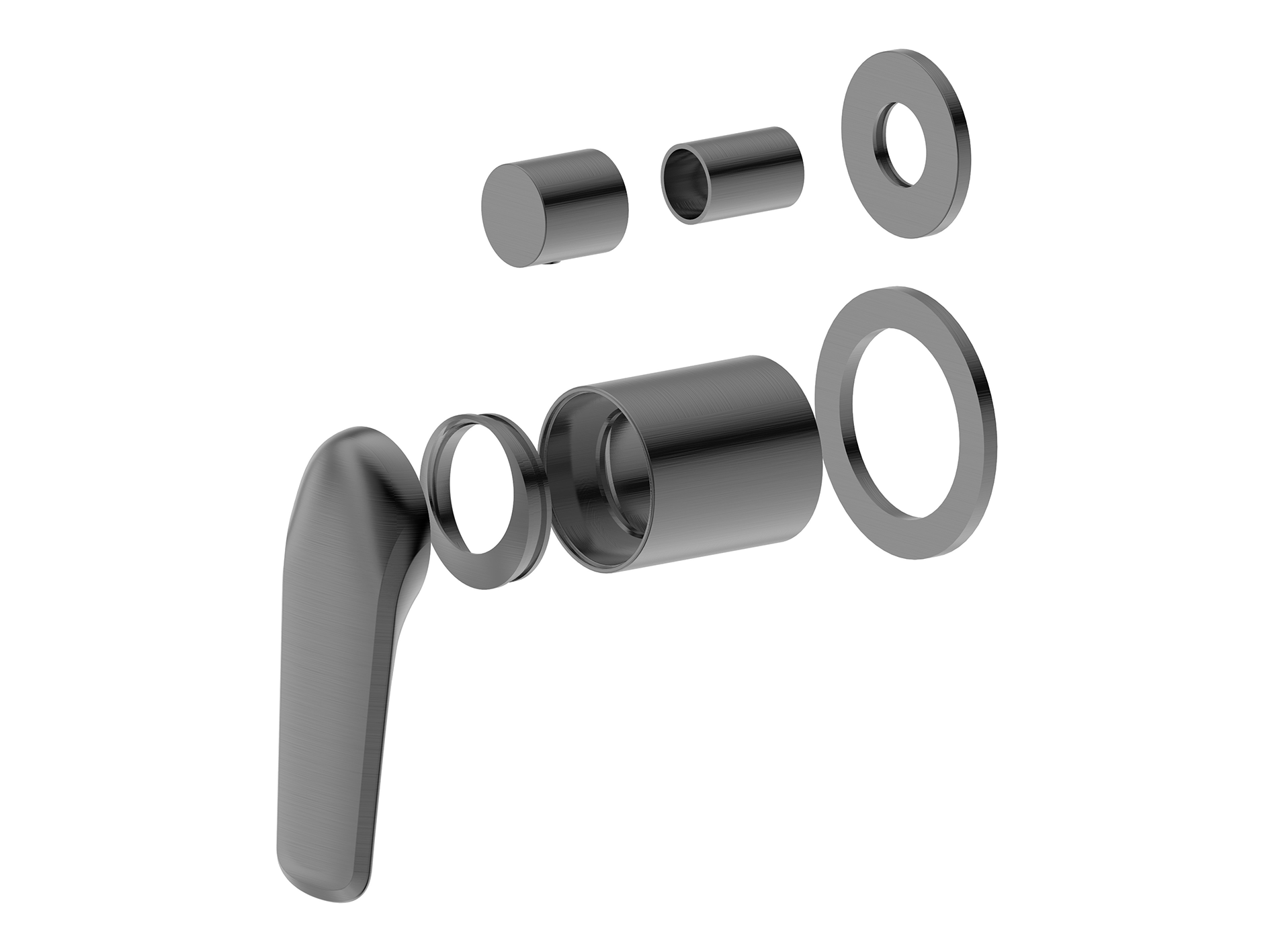 Lushh Sequoia Wall Shower/Bath Diverter Mixer Round Plate LS-SQ-304R