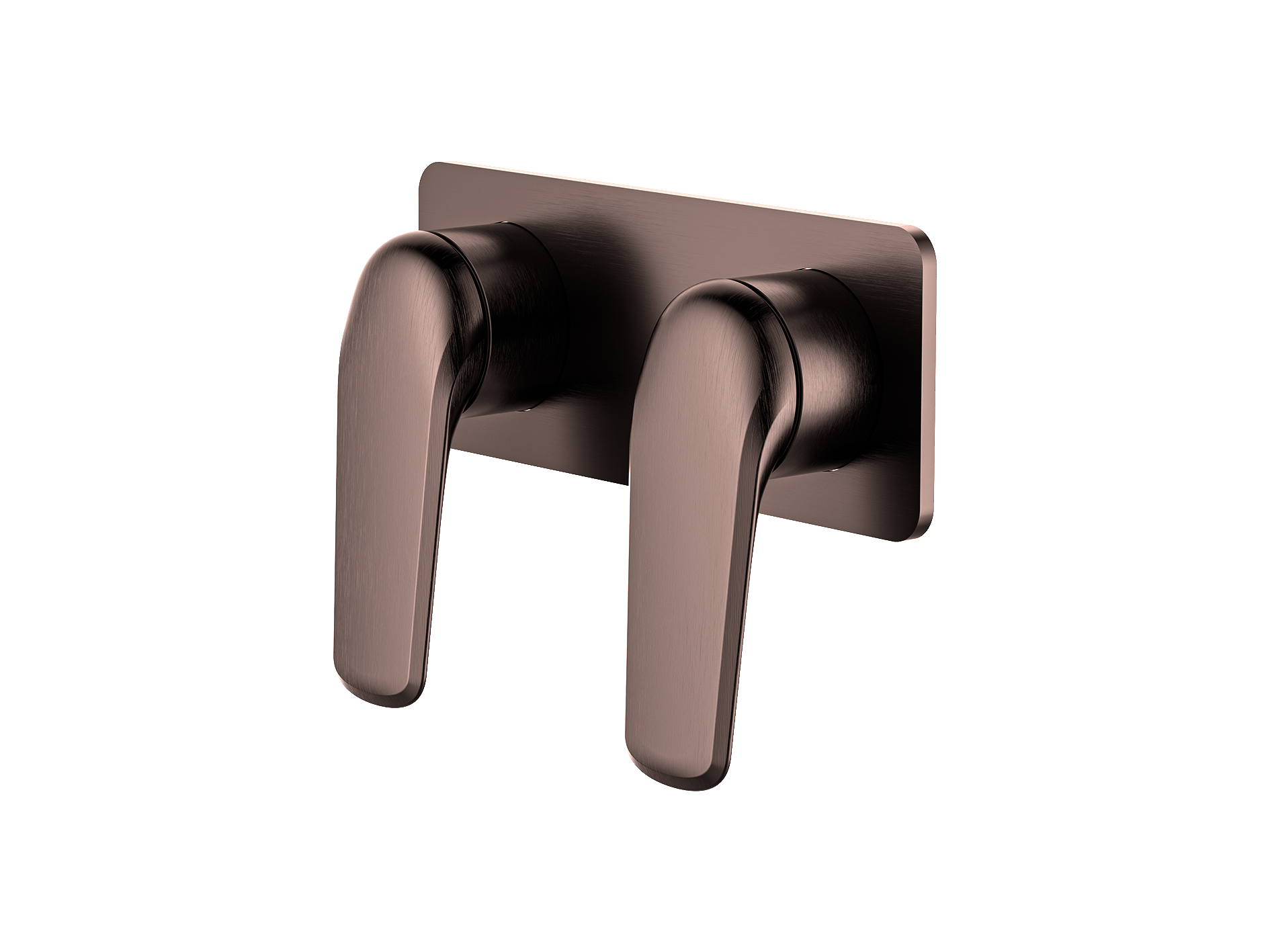 Lushh Sequoia Twin Shower/Bath Mixer Square Plate LS-SQ-333S