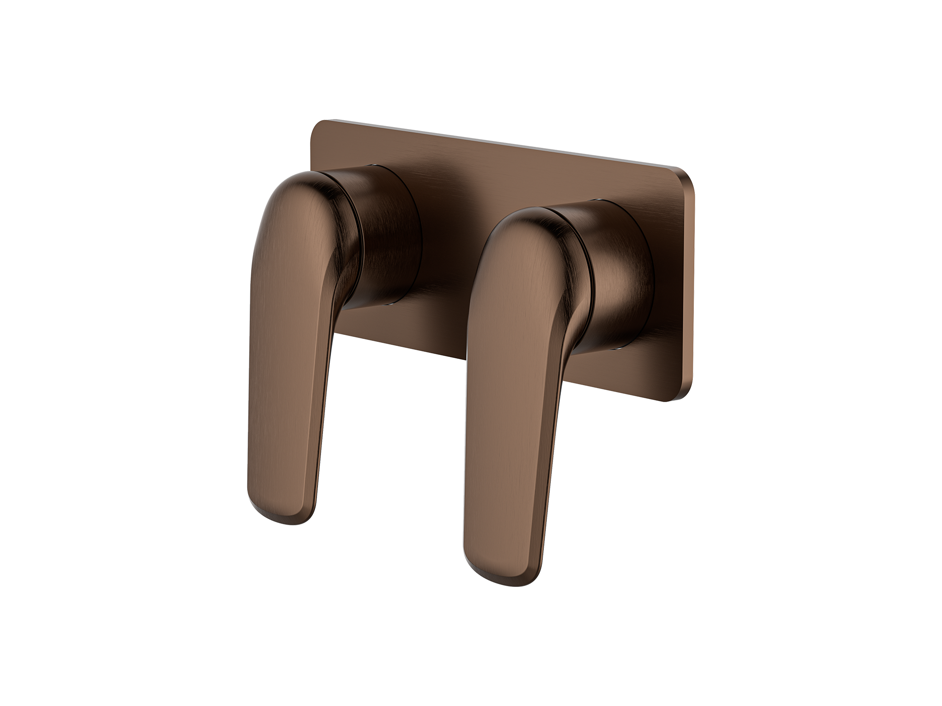 Lushh Sequoia Twin Shower/Bath Mixer Square Plate LS-SQ-333S