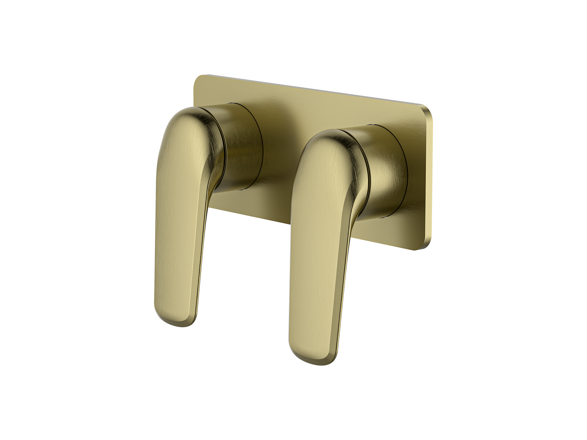 Lushh Sequoia Twin Shower/Bath Mixer Square Plate LS-SQ-333S