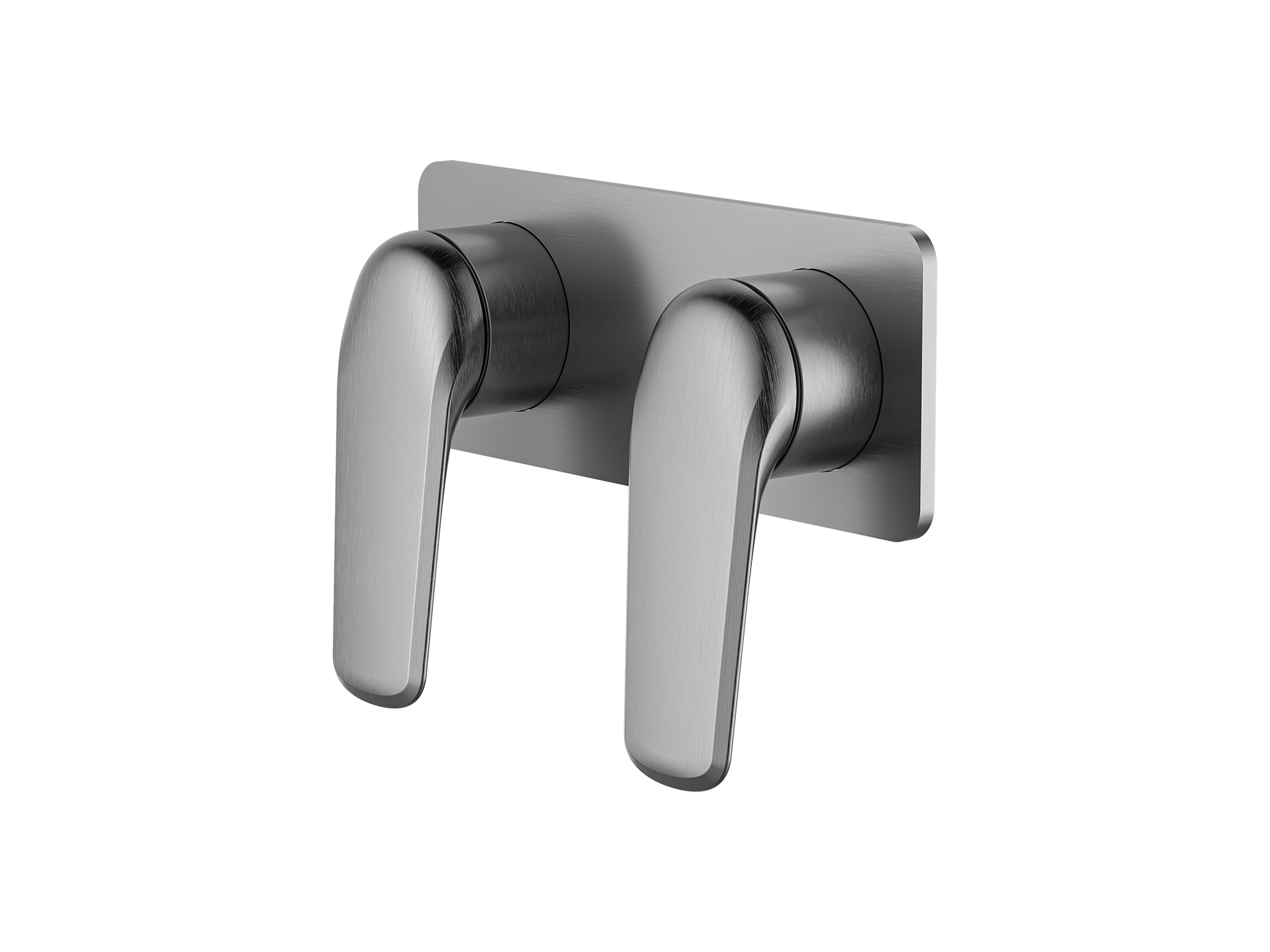 Lushh Sequoia Twin Shower/Bath Mixer Square Plate LS-SQ-333S