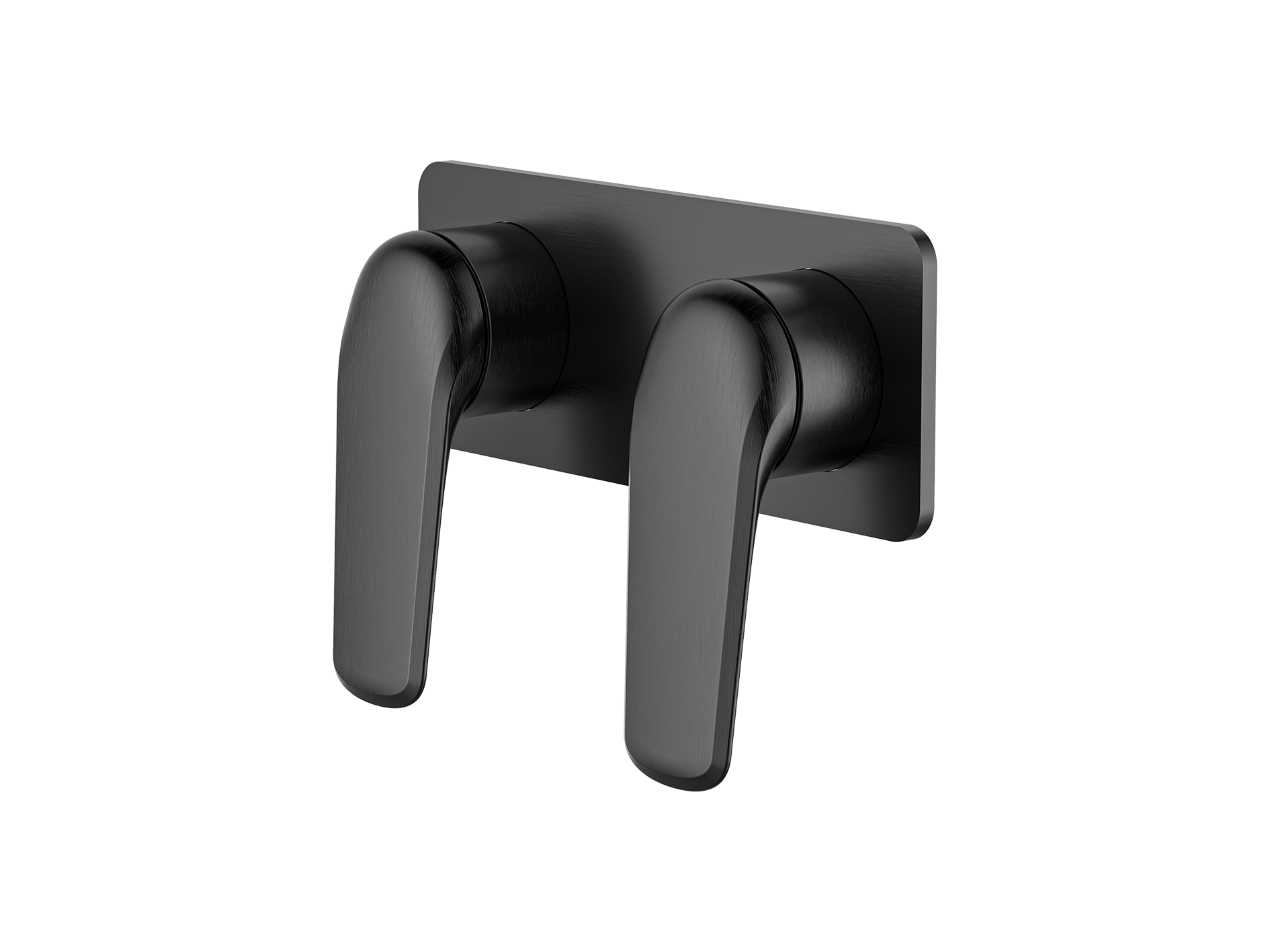 Lushh Sequoia Twin Shower/Bath Mixer Square Plate LS-SQ-333S