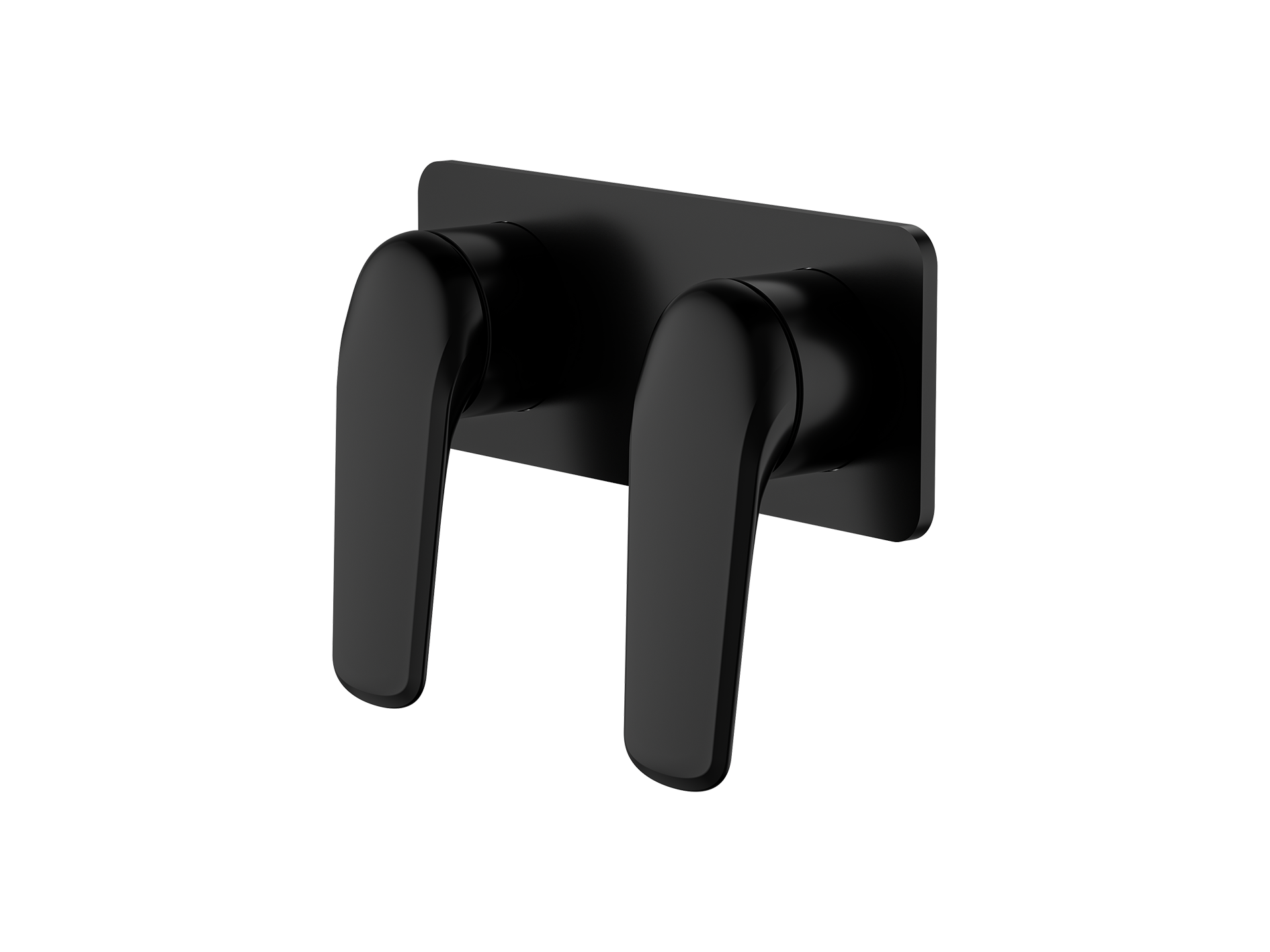 Lushh Sequoia Twin Shower/Bath Mixer Square Plate LS-SQ-333S