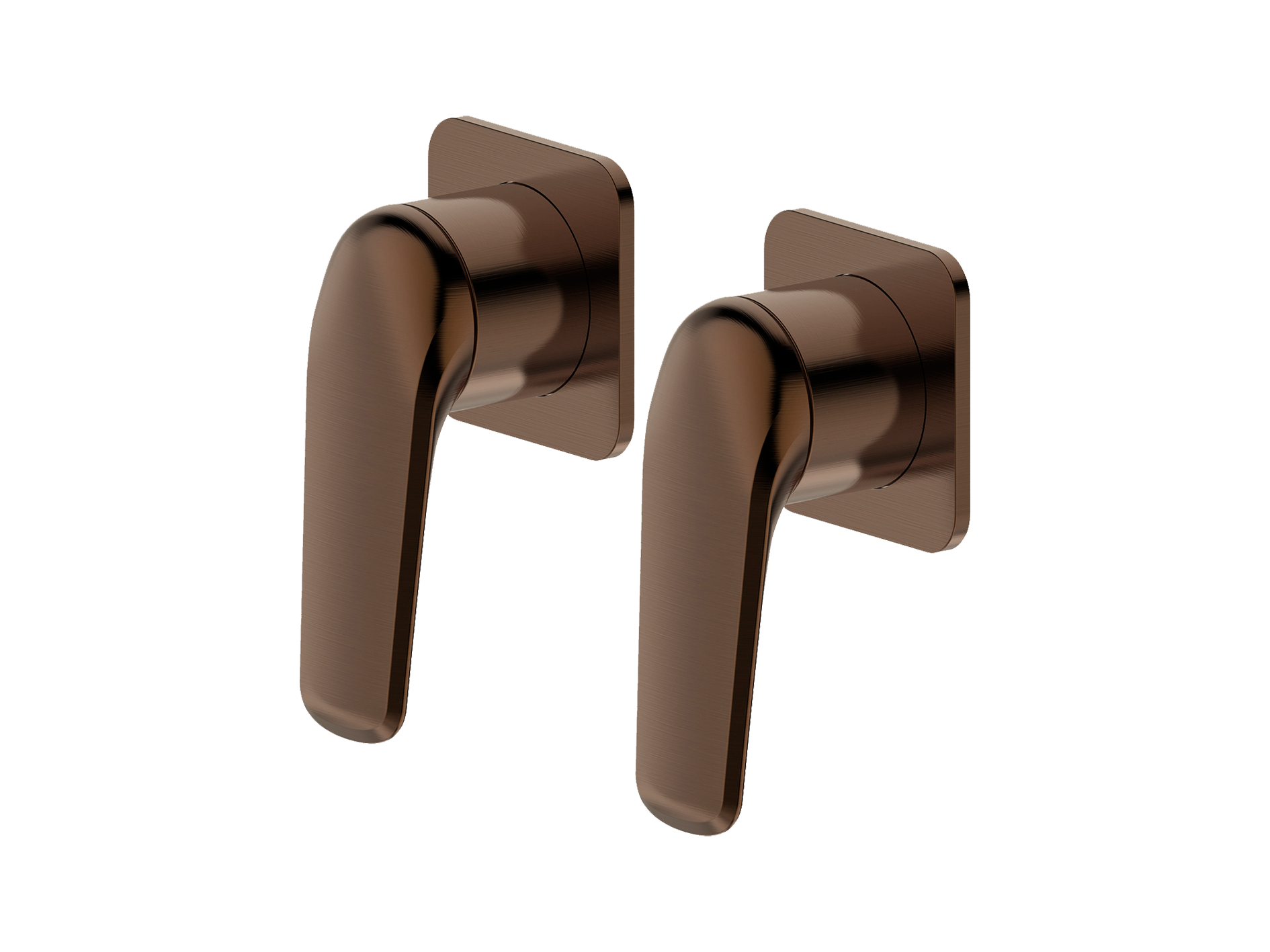 Lushh Sequoia Twin Shower/Bath Mixer Square Separate Plates LS-SQ-333SS