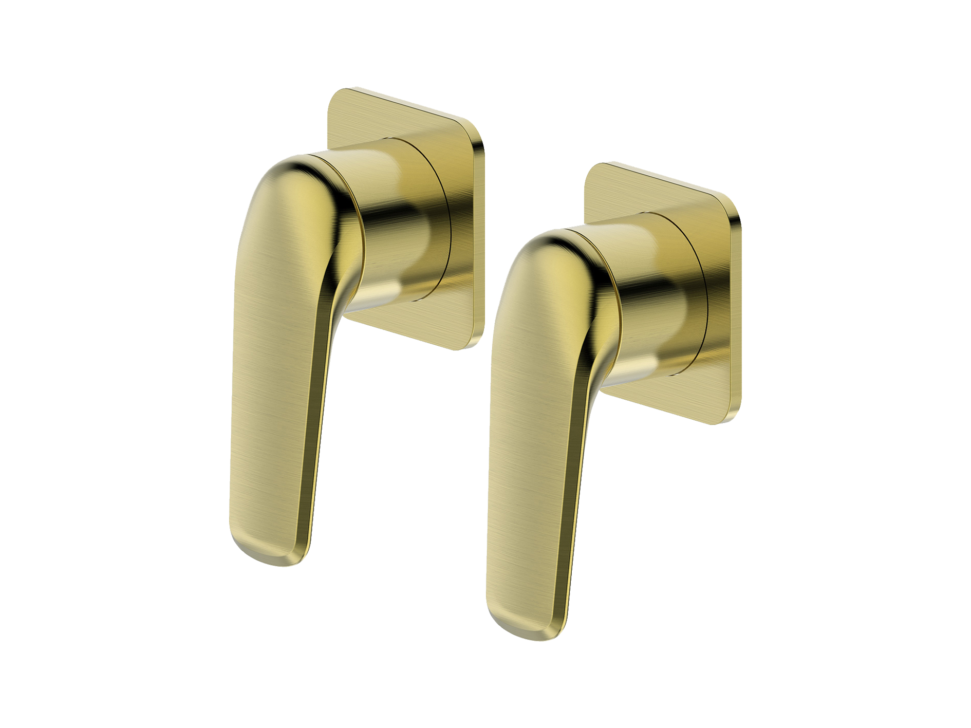 Lushh Sequoia Twin Shower/Bath Mixer Square Separate Plates LS-SQ-333SS