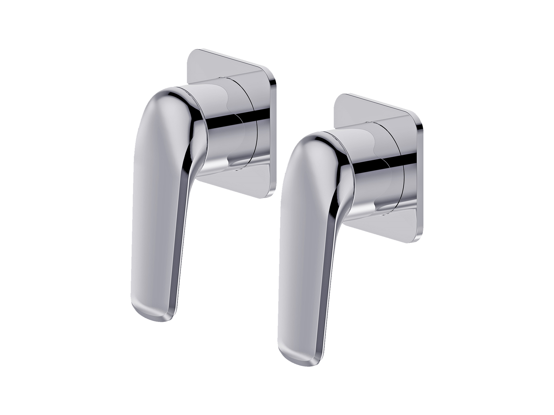 Lushh Sequoia Twin Shower/Bath Mixer Square Separate Plates LS-SQ-333SS