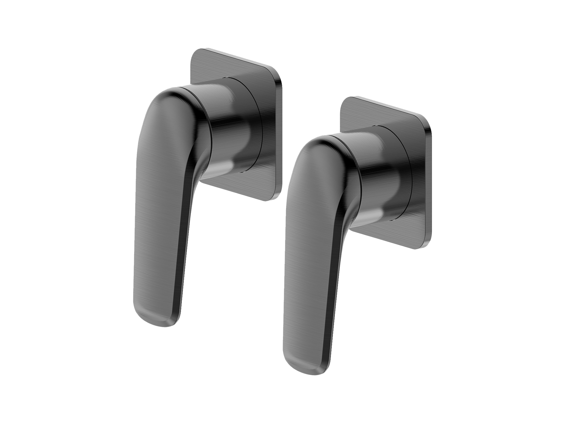 Lushh Sequoia Twin Shower/Bath Mixer Square Separate Plates LS-SQ-333SS