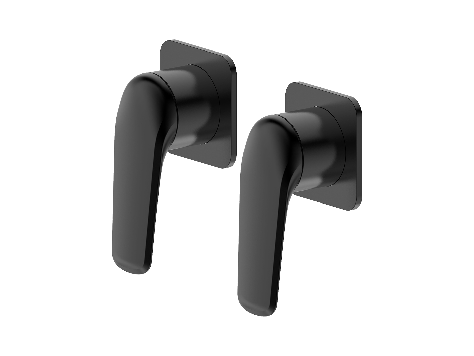 Lushh Sequoia Twin Shower/Bath Mixer Square Separate Plates LS-SQ-333SS