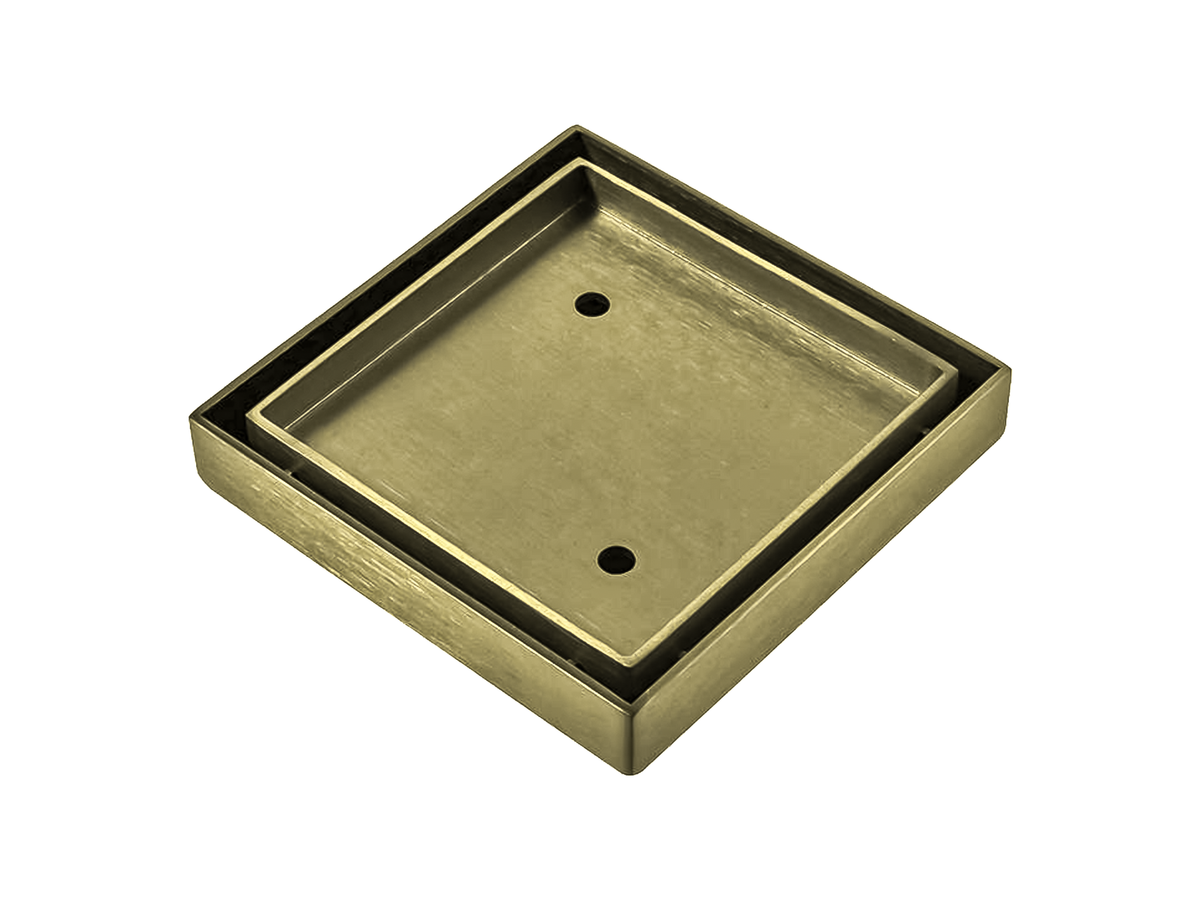 Lushh 115 x 115mm SS304 Tile Insert Floor Grate LS-TL-304-90