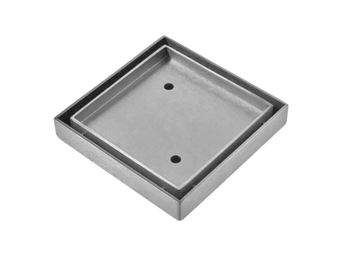 Lushh 115 x 115mm SS304 Tile Insert Floor Grate LS-TL-304-90