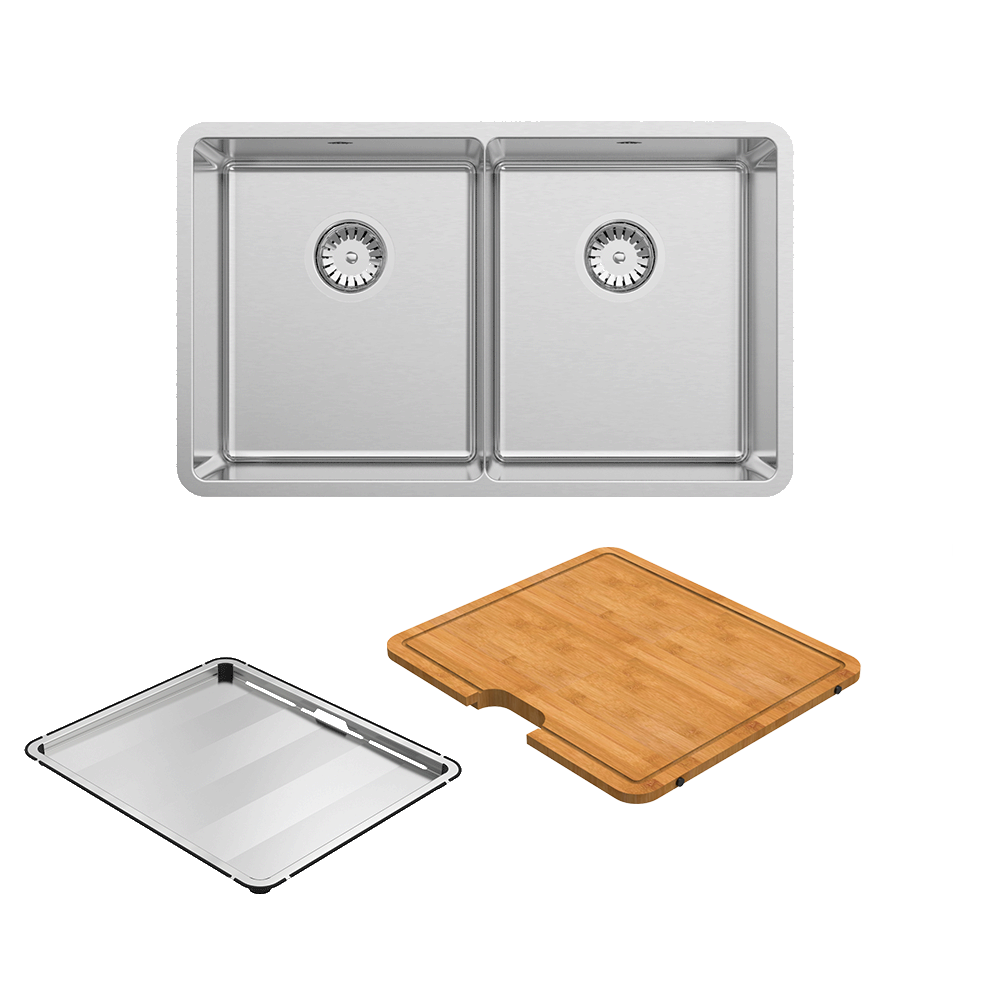 Abey Lucia Double Bowl Kitchen Sink LUA200
