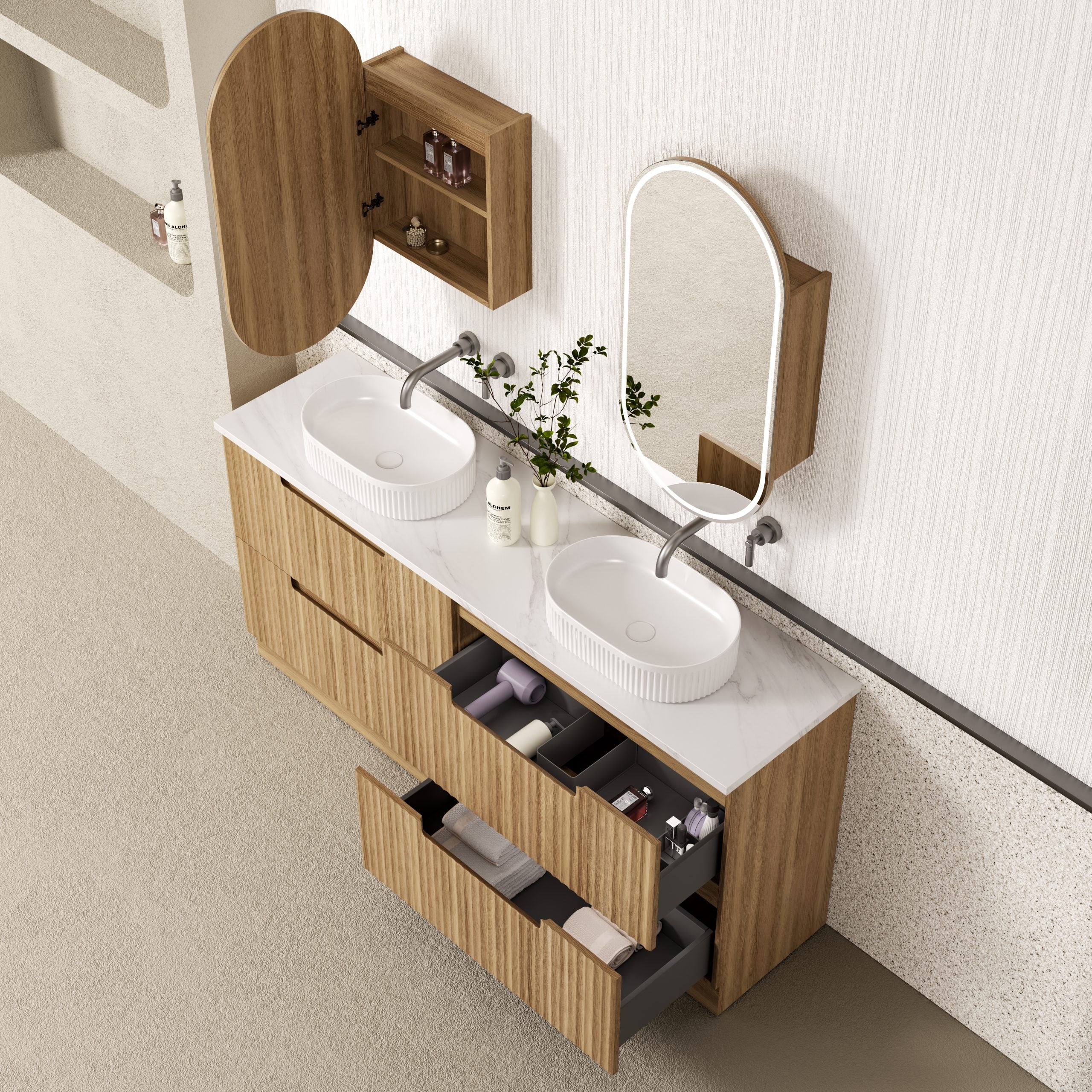 Aulic Lovina 1800mm Floor Standing Vanity Double Bowl