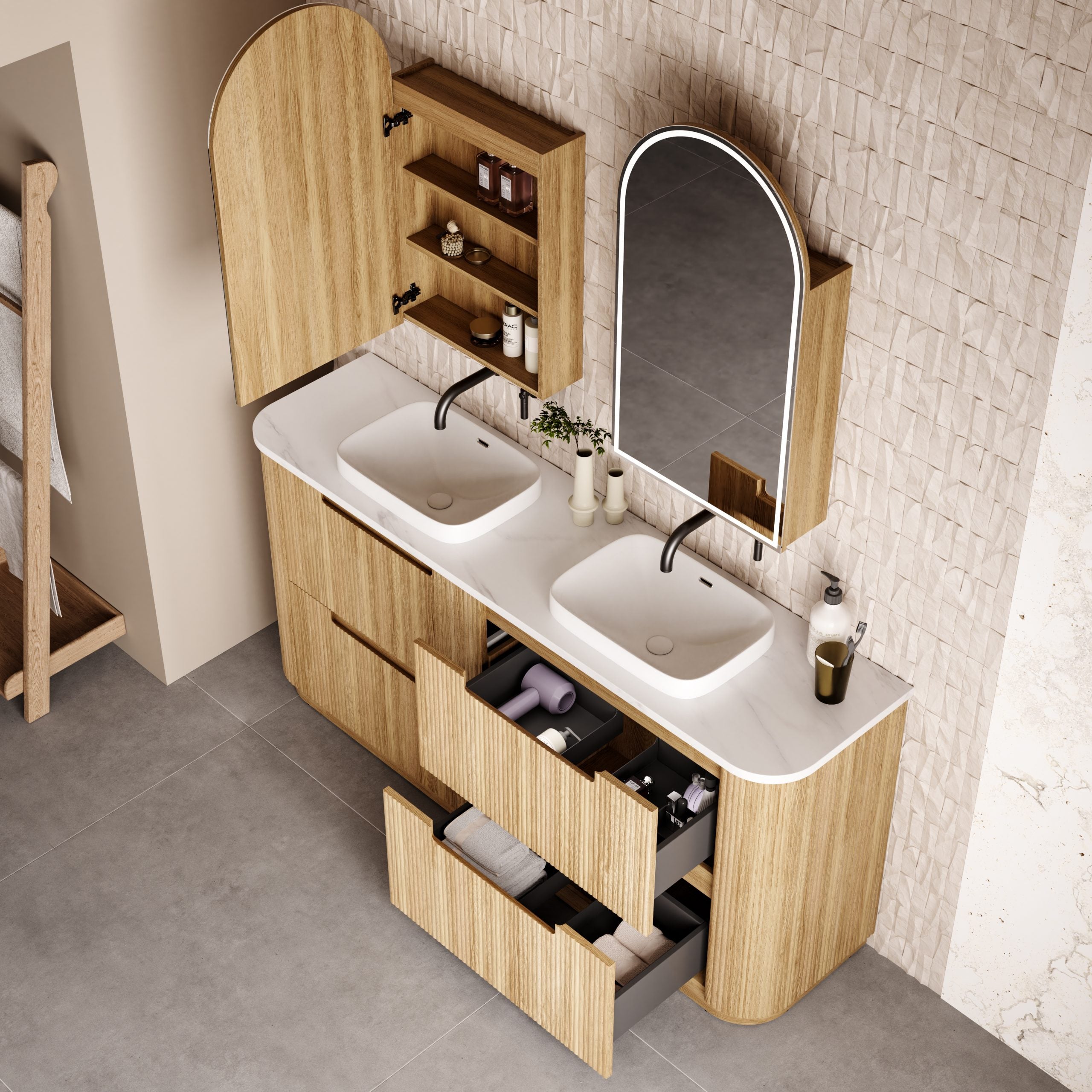 Aulic Varcelli 1800mm Floor Standing Vanity