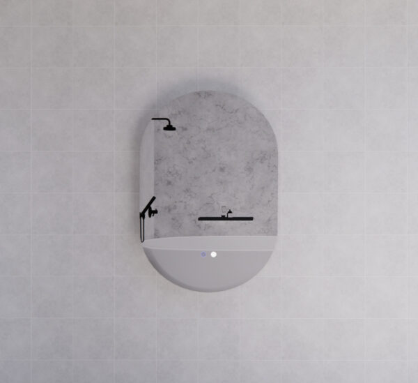 ABS Riva Frameless Oval LED Mirror - MLED-02-9060