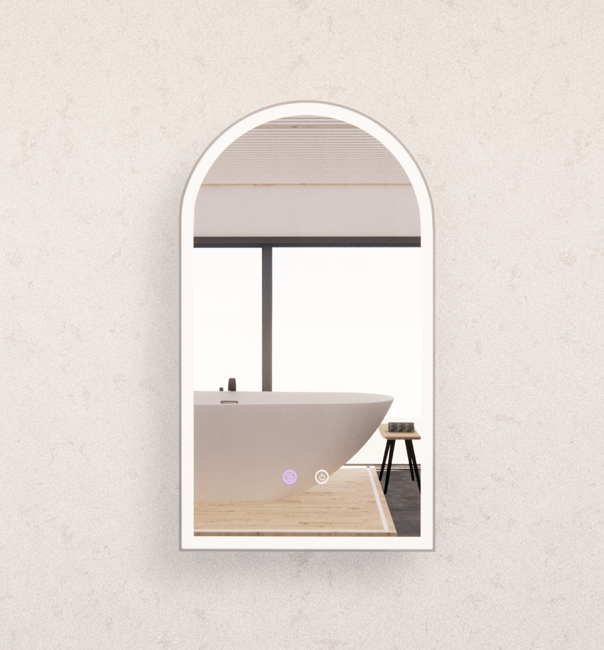 ABS Riva Arch Framed LED Mirror