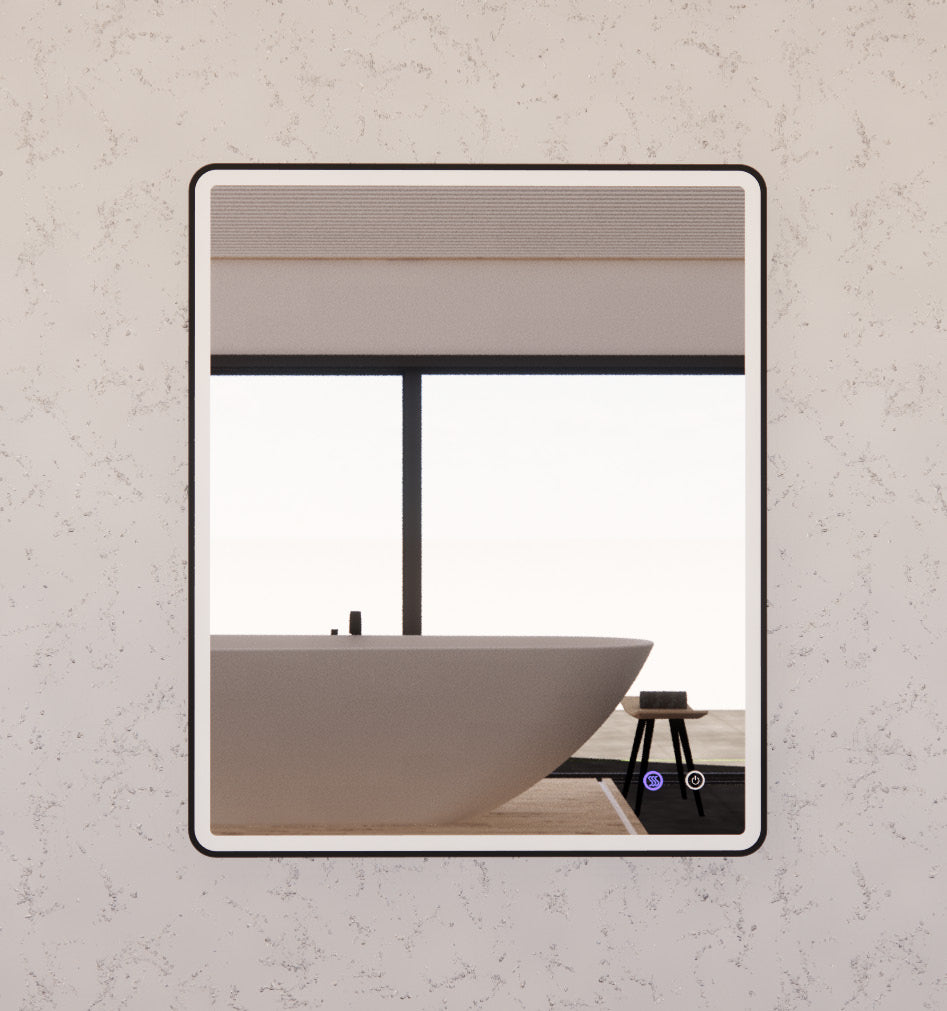 ABS Riva 900mm Rectangle Framed LED Mirror