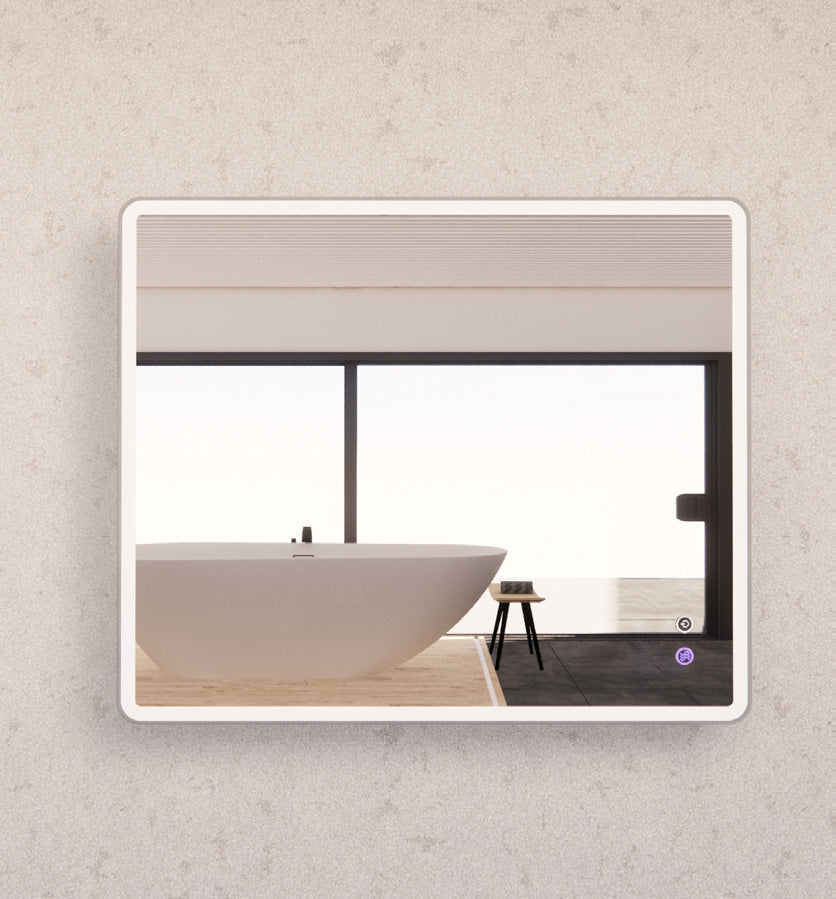 ABS Riva 900mm Rectangle Framed LED Mirror