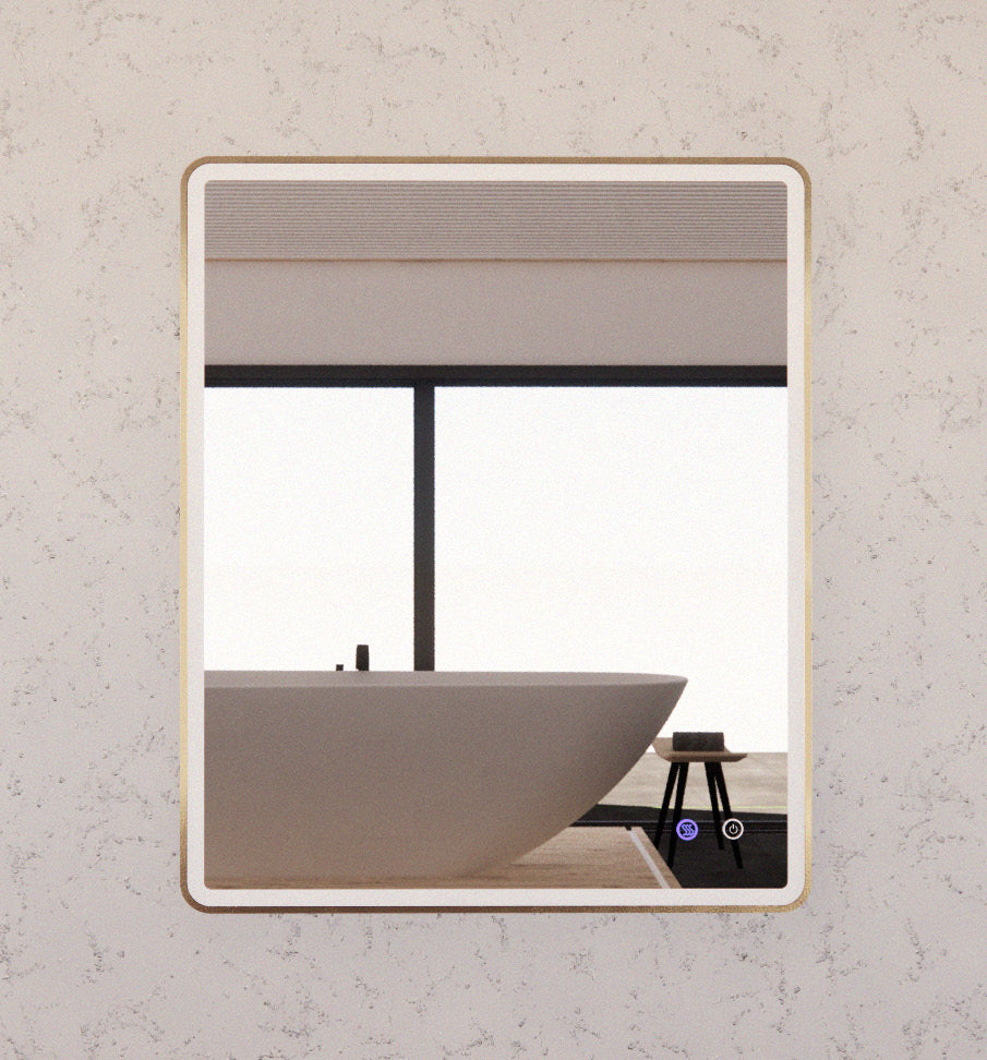 ABS Riva 900mm Rectangle Framed LED Mirror