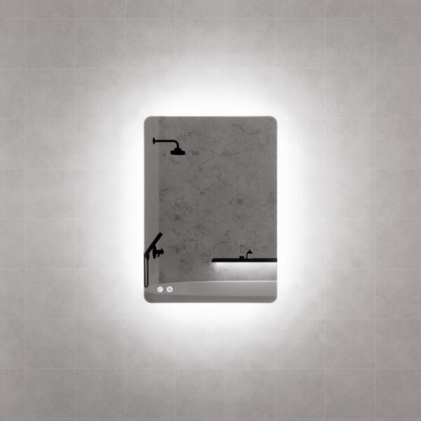 ABS Riva Frameless Rectangle LED Mirror - MLED-S5-5070