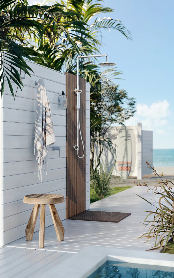 Meir Round Outdoor Combination Shower Rail SS316 MZ1004N-R-SS316