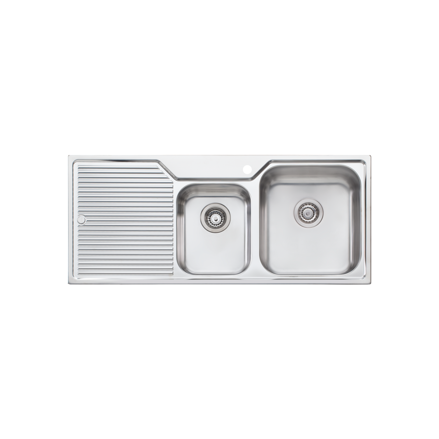 Oliveri Nu-Petite 1 & 3/4 Right Hand Bowl Sink with Drainer NP612
