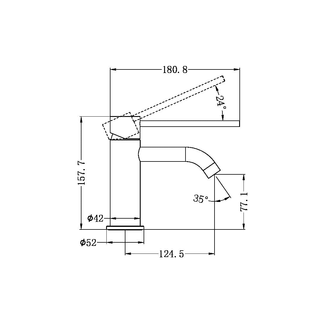 Nero Mecca Care Basin Mixer NR221901D