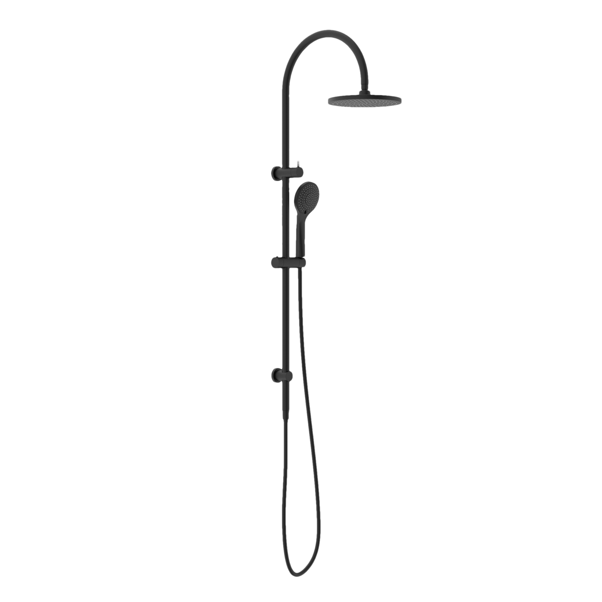 Nero Mecca Gooseneck Twin Air Shower NR221905b