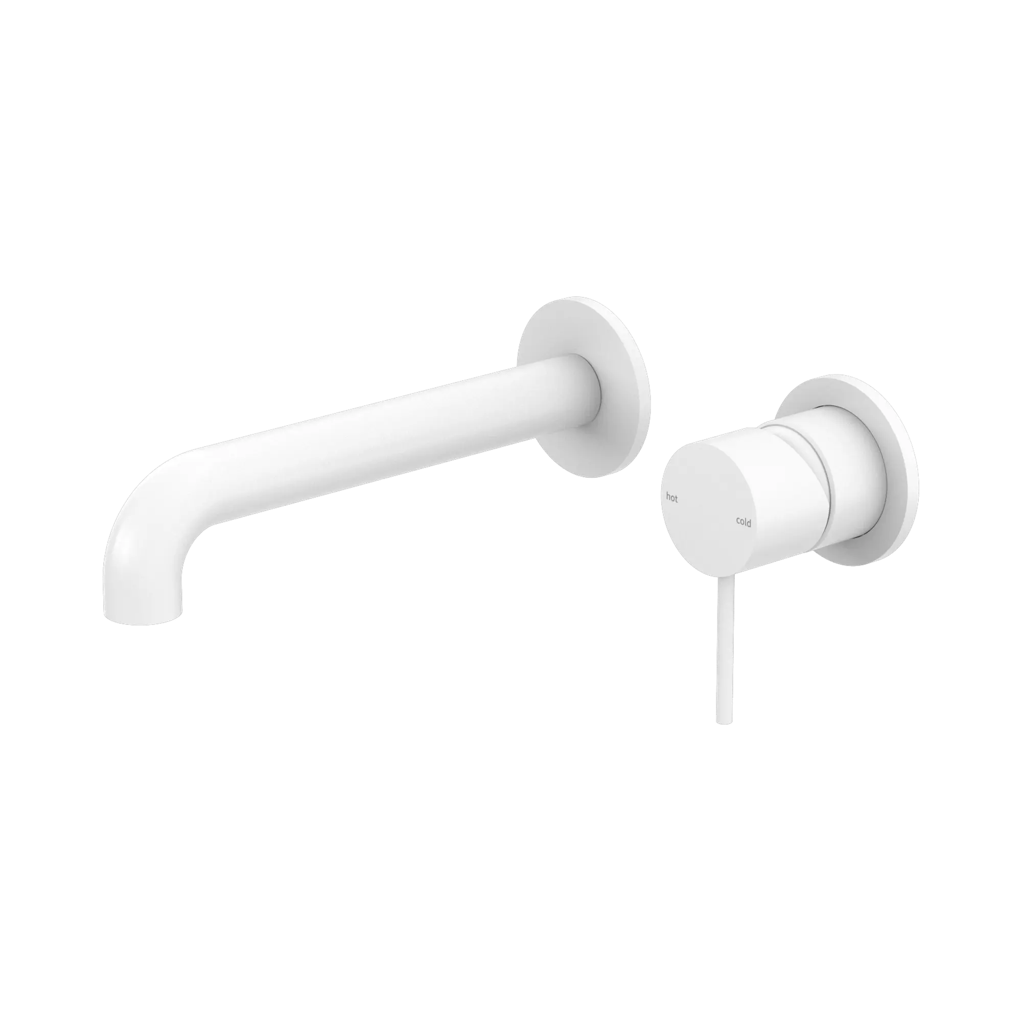Nero Mecca Wall Basin/Bath Mixer Separate Plates NR221907c185