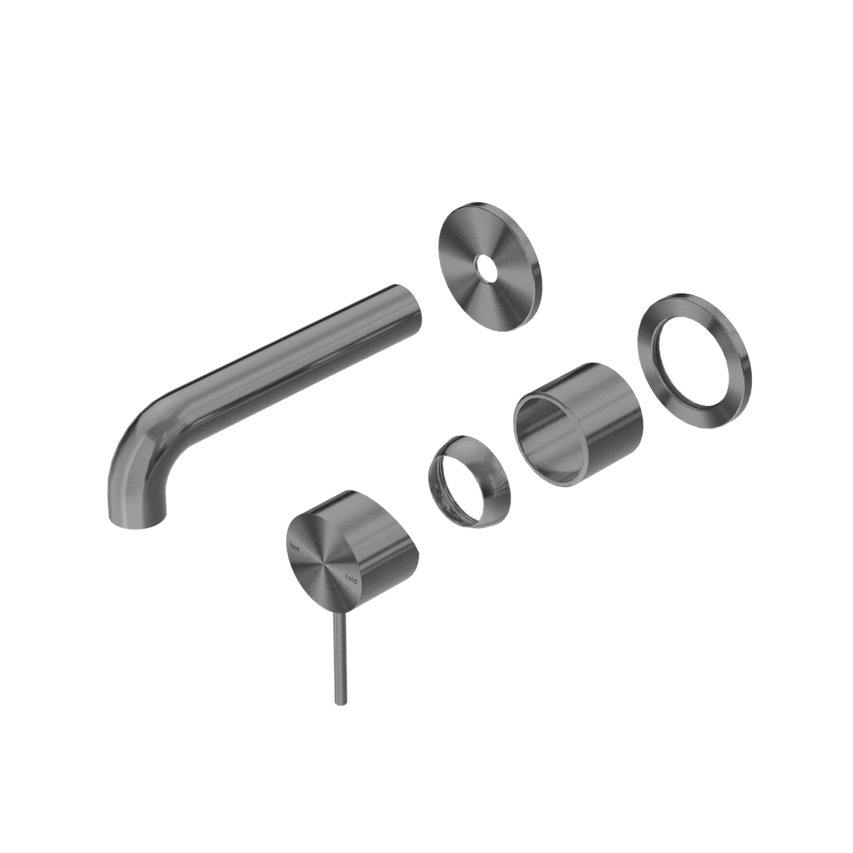 Nero Mecca Wall Basin/Bath Mixer Trim Kit Separate Plates NR221910ct