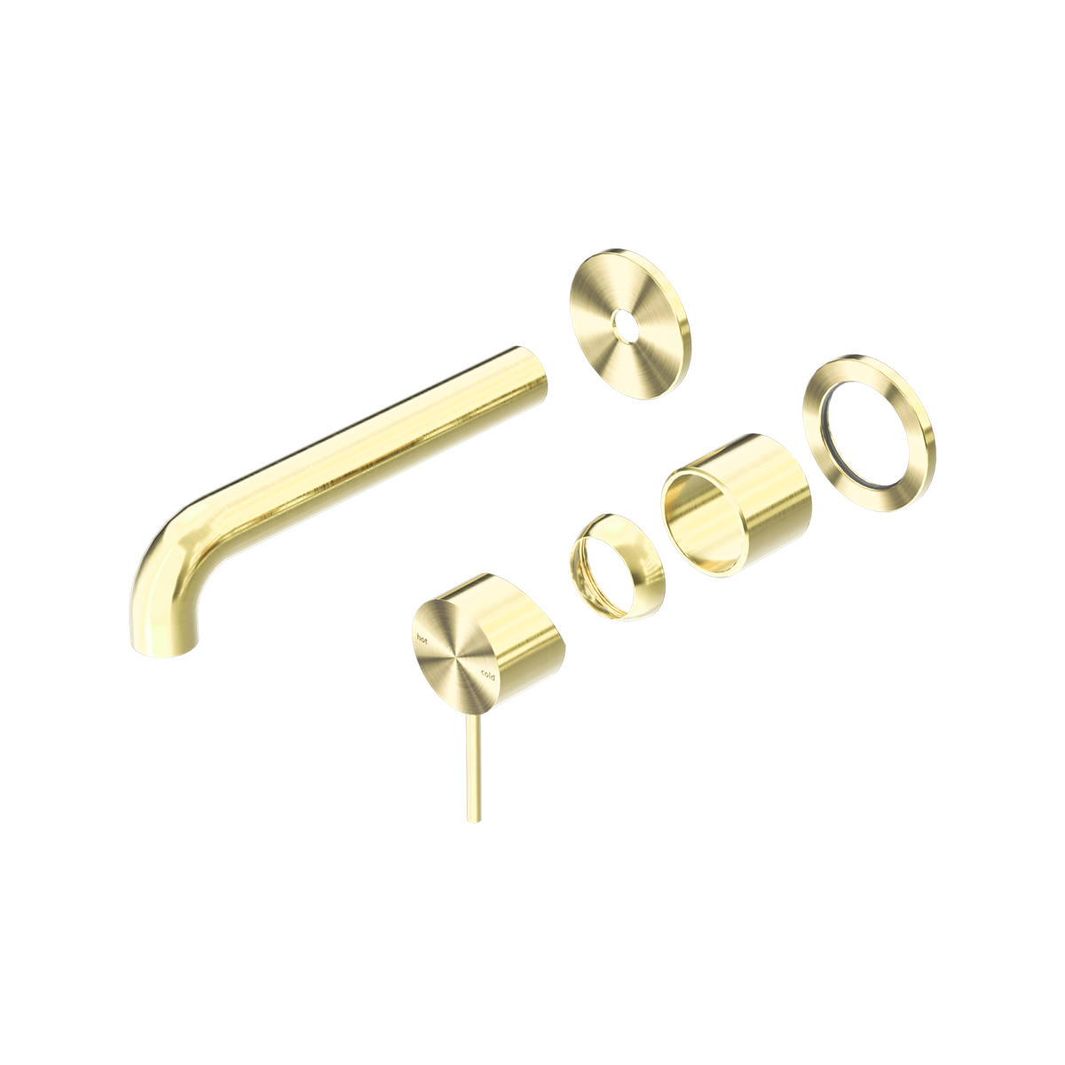 Nero Mecca Wall Basin/Bath Mixer Trim Kit Separate Plates NR221910ct
