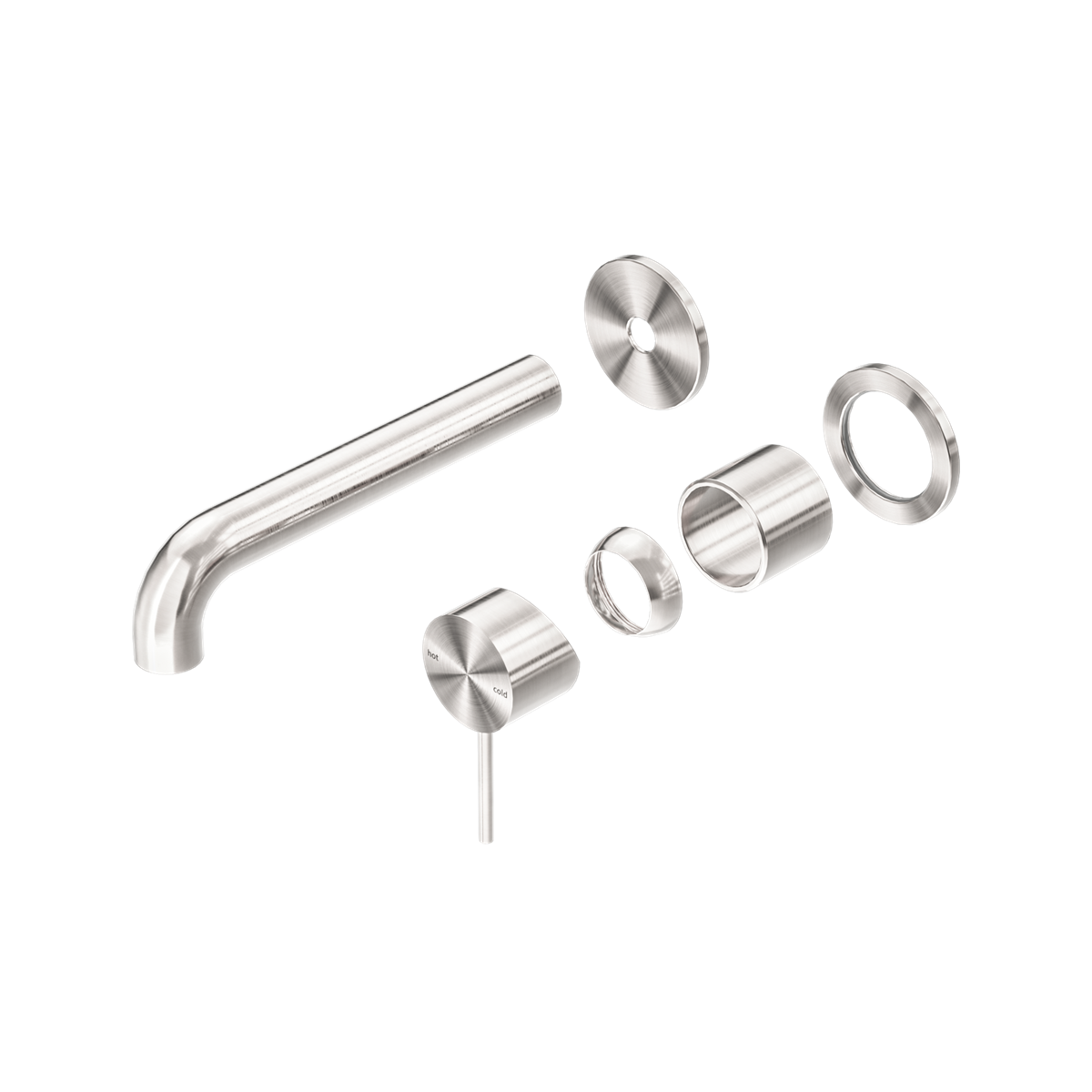 Nero Mecca Wall Basin/Bath Mixer Trim Kit Separate Plates NR221910ct
