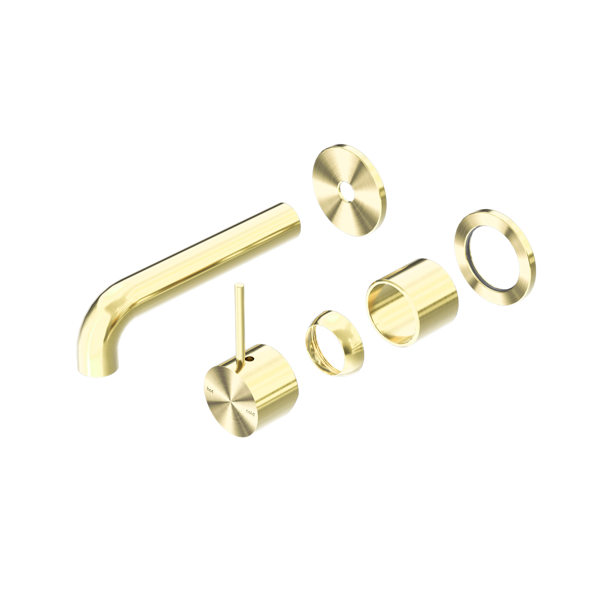 Nero Mecca Wall Basin/Bath Mixer Up Handle Trim Kit Separate Plates NR221910dt