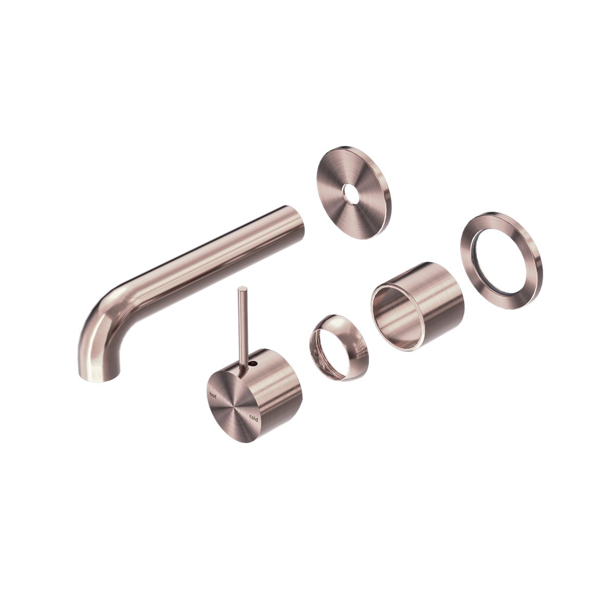 Nero Mecca Wall Basin/Bath Mixer Up Handle Trim Kit Separate Plates NR221910dt