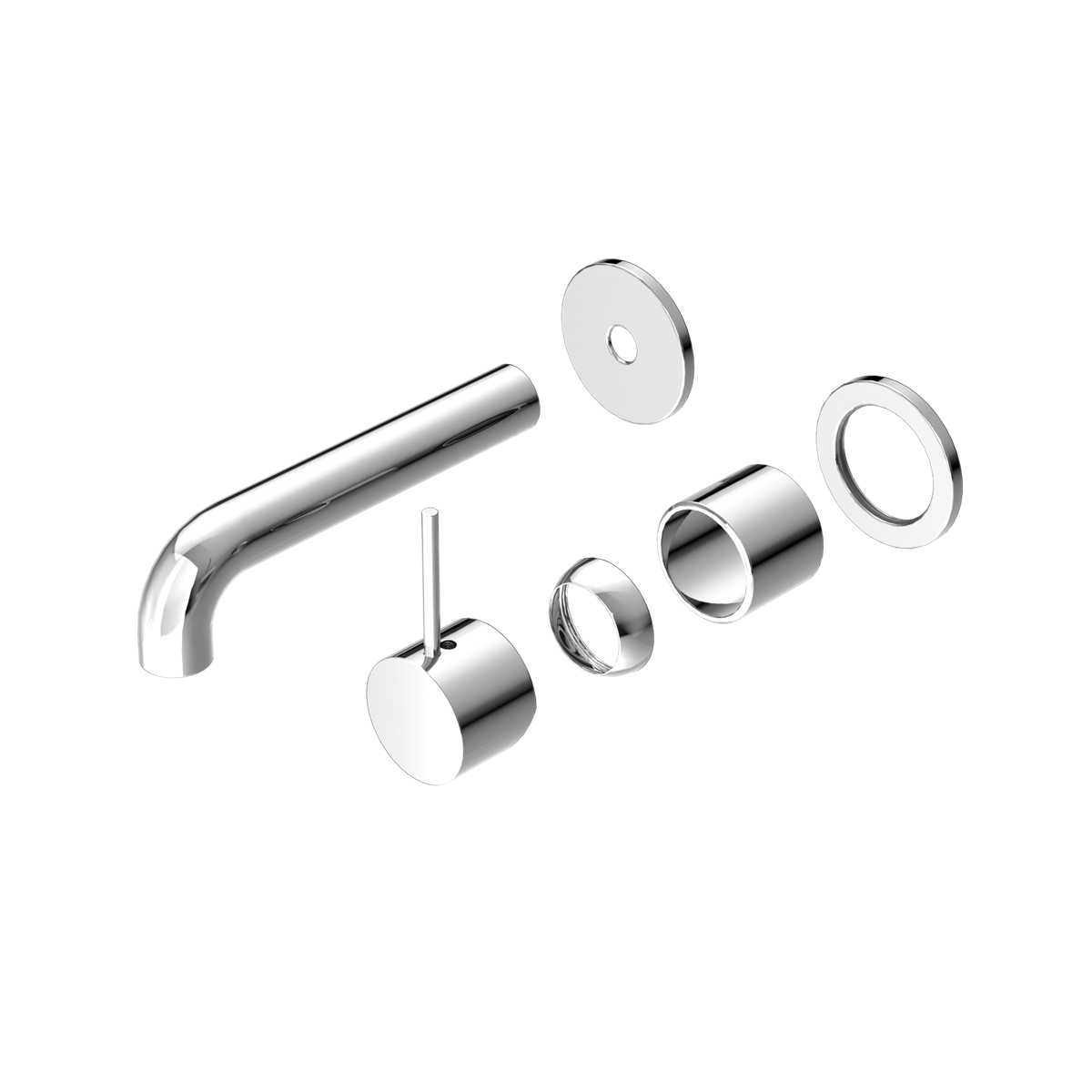 Nero Mecca Wall Basin/Bath Mixer Up Handle Trim Kit Separate Plates NR221910dt