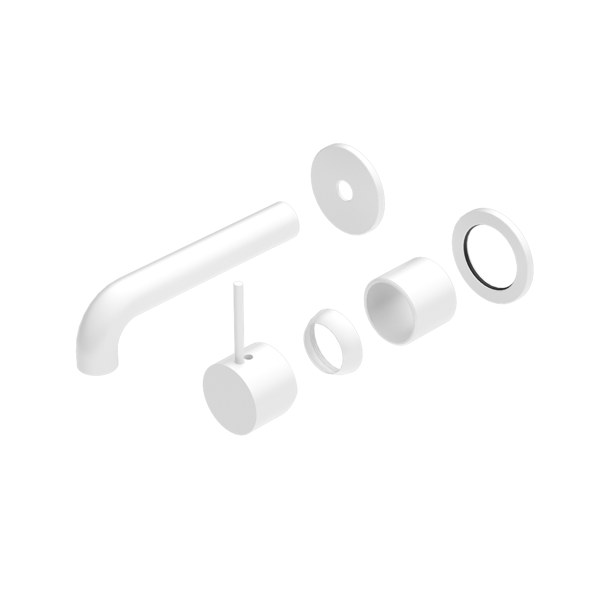 Nero Mecca Wall Basin/Bath Mixer Up Handle Trim Kit Separate Plates NR221910dt
